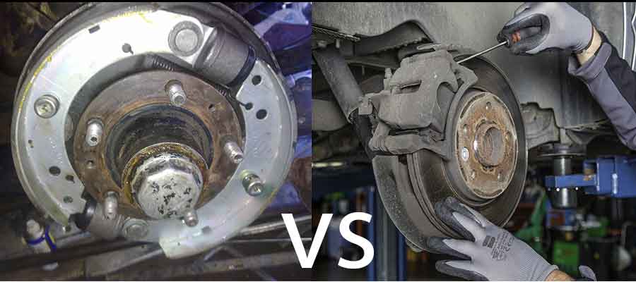 Disc brakes vs drum brakes. Differences, advantages and disadvantages.