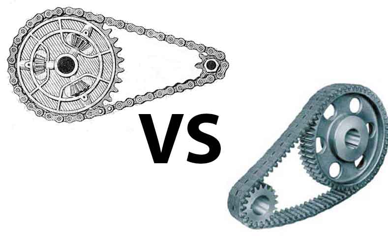 Timing belt vs timing chain. Advantages and disadvantages