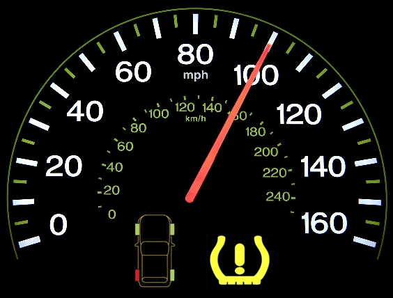 regular tire pressupre monitoring system display (TPMS)