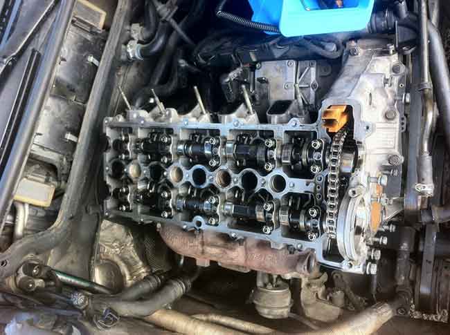 Why is the cylinder head warped or deformed?