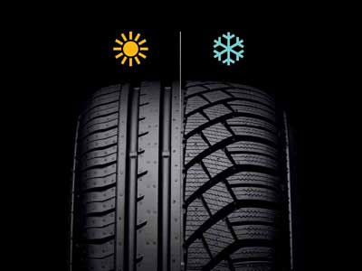 With winter tires you lose grip in summer