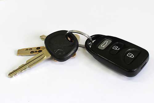 remote control car key with 3 buttons