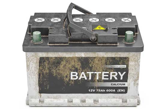 a car battery