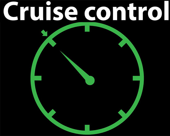 cruise control main indicator light