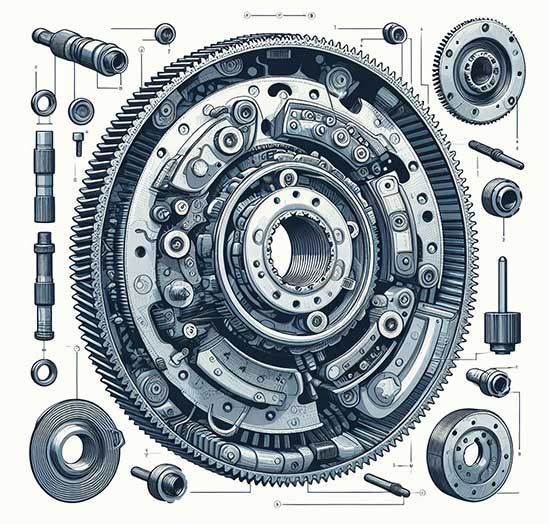 car transmission flywheel