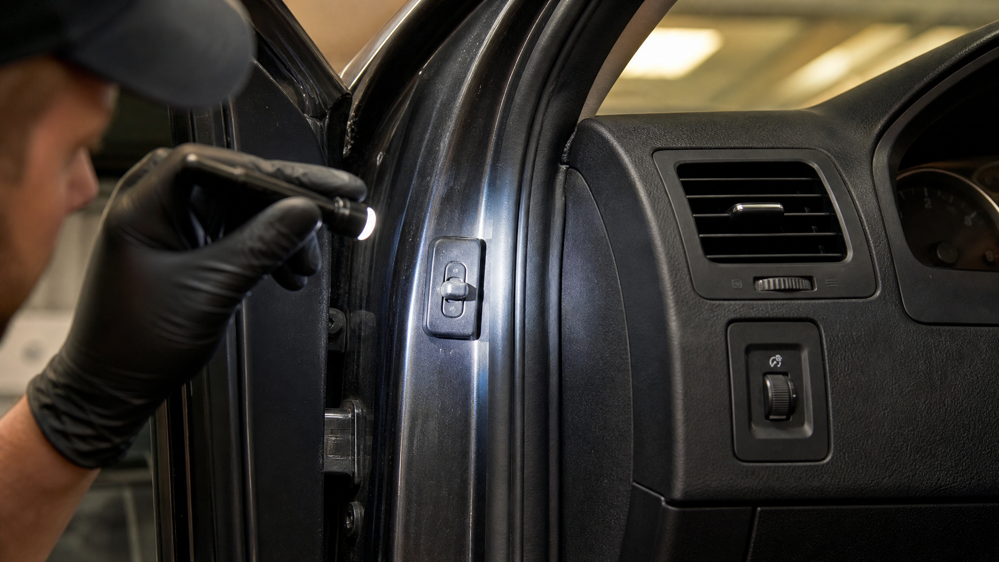Door jamb switch and dimmer causing interior lights to stay on
